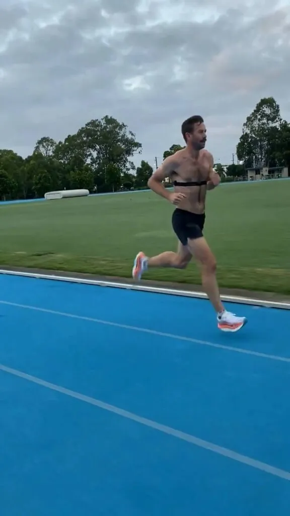 Road to Osaka week 14 training highlights showing 137km peak week and Chiron Event Attachments feature