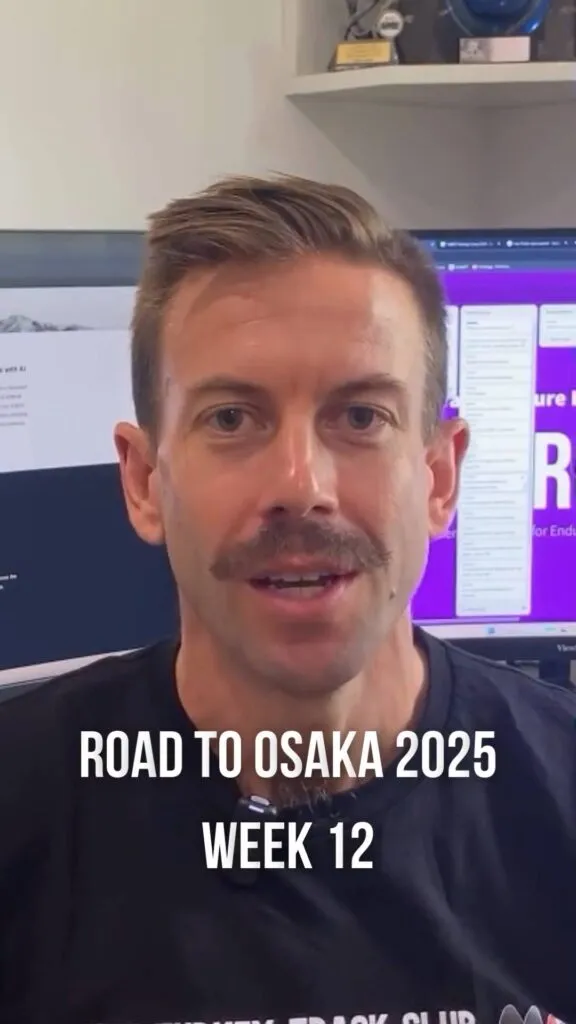 Road to Osaka Marathon 2025 week 12 training summary cover