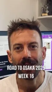 Road to Osaka week 16 taper training